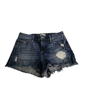 Paige Daryn Cut off Short Izza destructed Distressed Shorts sz 28 cotton Denim